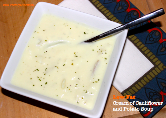 Low fat cream of potato soup Reduced-fat sour cream and low-fat milk make this soup creamy without all the fat. The pudgy brown mushrooms called cremini are generally firmer and richer-tasting than common white mushrooms.